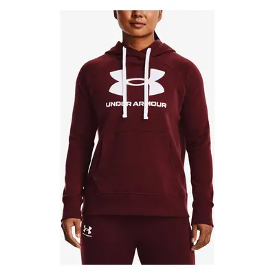 Women's sweatshirt Under Armour Rival Fleece Logo Hoodie-RED