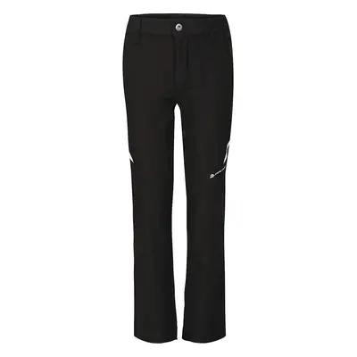 Children's softshell pants ALPINE PRO CORDO black