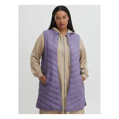 Purple ladies quilted vest Fransa - Ladies