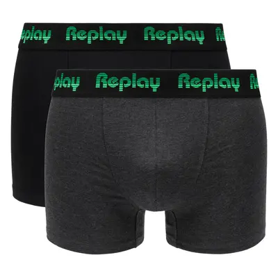 Visszajátszás Boxerky Boxer Style Jacquard Logo 2db Box - Fekete /D G Mel/Gre