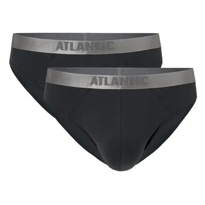 Men's briefs in Pima cotton ATLANTIC 2Pack - dark gray