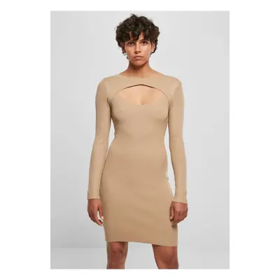 Women's dress Cut Out beige