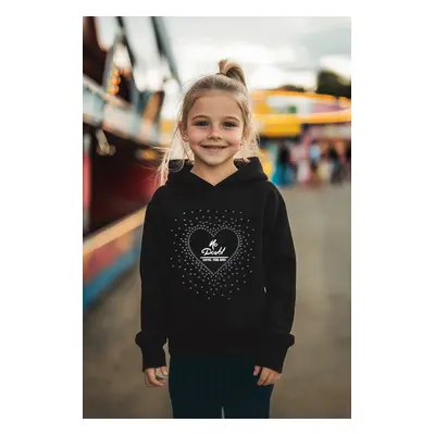 Trendyol Black Heart Cotton Knitted Sweatshirt