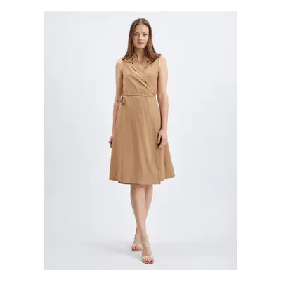 Orsay Light brown women's wrap dress - Women's