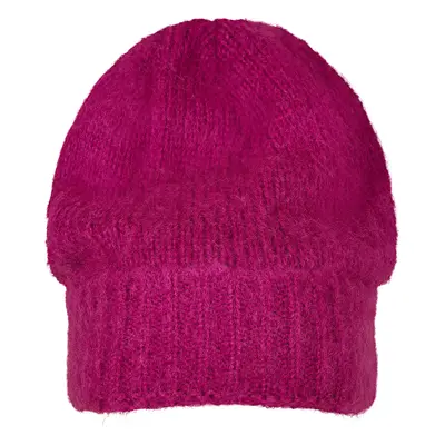 Knitted beanie - fuchsia