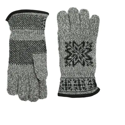 Art Of Polo Man's Gloves Rk23463-1 Black/Light Grey