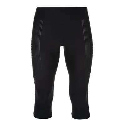 Men's 3/4 running leggings Kilpi TERRY-M black