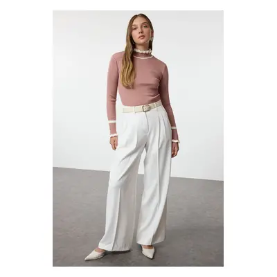 Trendyol Dusty Rose Color Block Knitwear Sweater