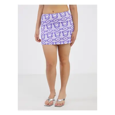 Light Purple Lady's Patterned Swimwear Skirt Noisy May Stripe - Women