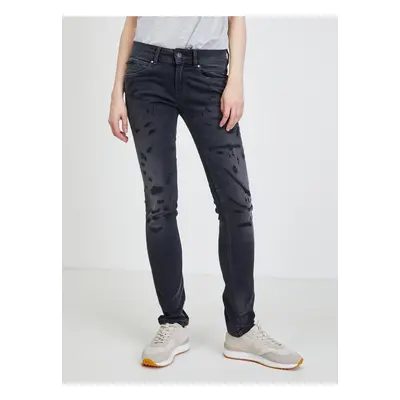 Dark Grey Womens Slim Fit Jeans Jeans - Women