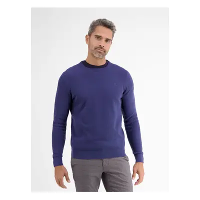 Dark blue men's basic sweater LERROS - Men