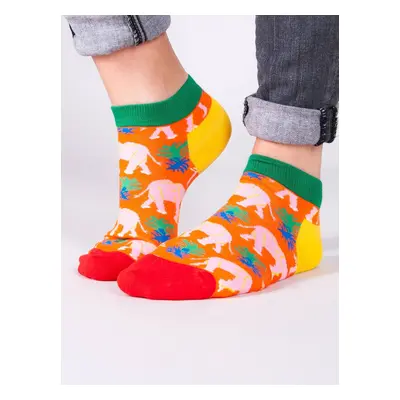 Yoclub Unisex's Ankle Funny Cotton Socks Patterns Colours SKS-0086U-A300