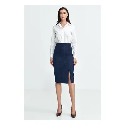 Nife Woman's Skirt SP77 Navy Blue