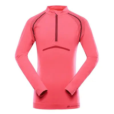 Children's functional underwear - ALPINE PRO SEAMO diva pink T-shirt