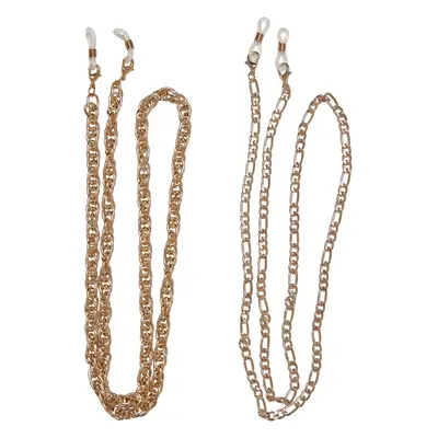 Figaro Chain and Singapore 2-Pack Chain - Gold Colors