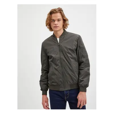 Dark Green Mens Bomber ONLY & SONS Joshua - Men