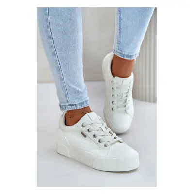 Women's insulated platform sneakers Big Star white