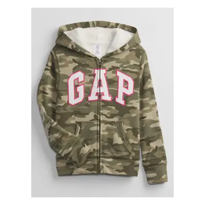 GAP Children's Hoodie Camouflage Logo - Girls