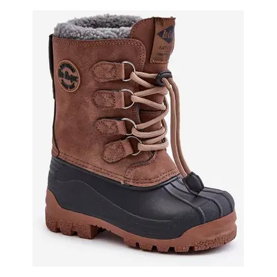 High Warm Children's Snow Boots with Drawstring Lee Cooper Brown