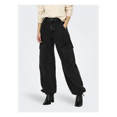 Black Women's Jeans with Jean Pockets ONLY Pernille - Women