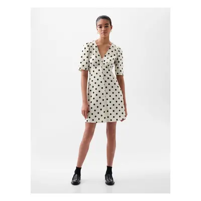 GAP Linen polka dot mini dress - Women's