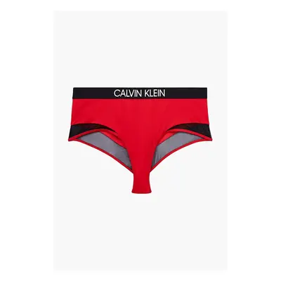 Red Swimwear Bottoms High Waist Bikini Calvin Klein Underwear - Women