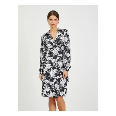 Orsay White-Black Women Flowered Dress - Women