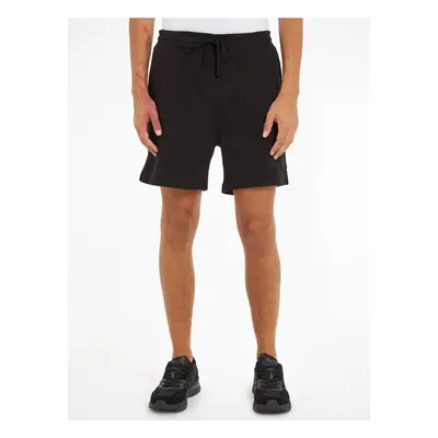 Black Men Shorts Tommy Jeans Badge Cargo - Men