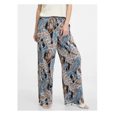 Orsay Blue women's patterned trousers - Women's