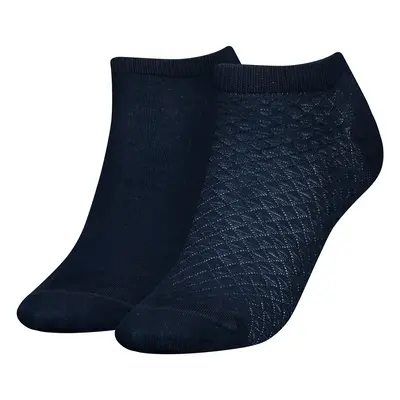 Tommy Hilfiger Woman's 2Pack Socks Navy Blue