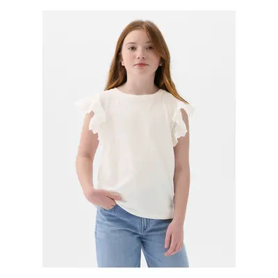 GAP Kids' T-shirt with ruffles - Girls