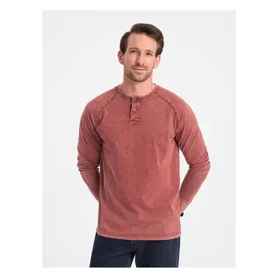 Men's T-shirt with long sleeves Ombre