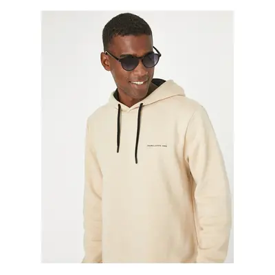 Koton Letter Printed Hooded Sweatshirt