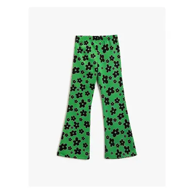 Koton Girl Green Patterned