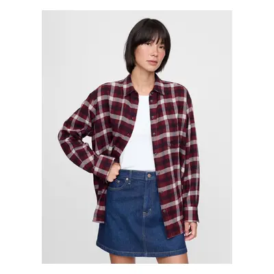 GAP Oversize flannel shirt Big Shirt - Women's