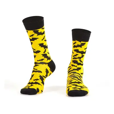 Men's yellow socks with bats