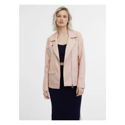 Orsay Light Pink Women's Faux Leather Jacket - Women's