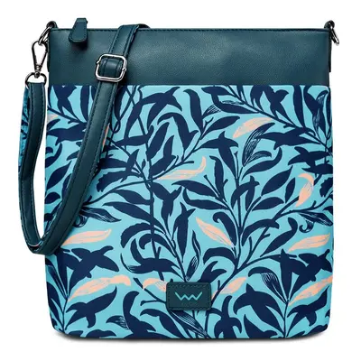 VUCH Smokie Leaves Turquoise Handbag