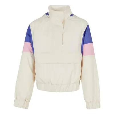 Girls' Light 3-Tone Tug of Choice Jacket White Sand/Purpleday/Girlypink