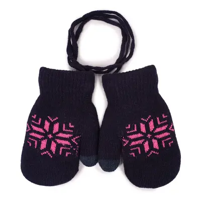 Yoclub Kids's Gloves RED-0020G-A11C Navy blue