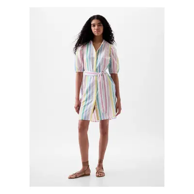 GAP Linen Striped Mini Dress - Women's