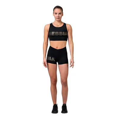 Women's Shorts Nebbia Intense Gold Print black