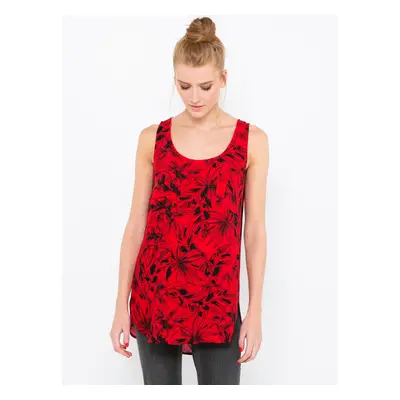 Red floral top CAMAIEU - Women