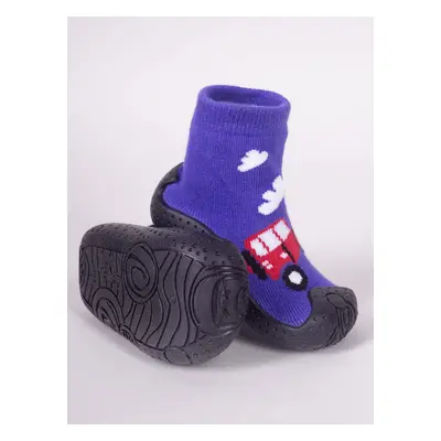 Yoclub Kids's Baby Boys' Anti-Skid Socks With Rubber Sole P2