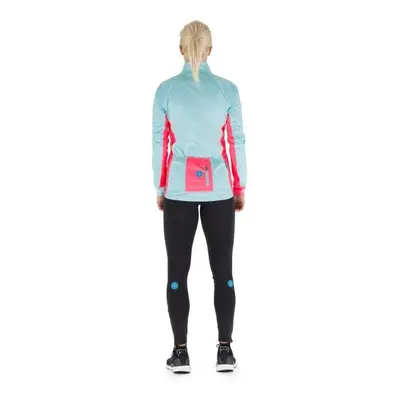 Women's softshell cycling jacket Kilpi ORLANDI-W turquoise