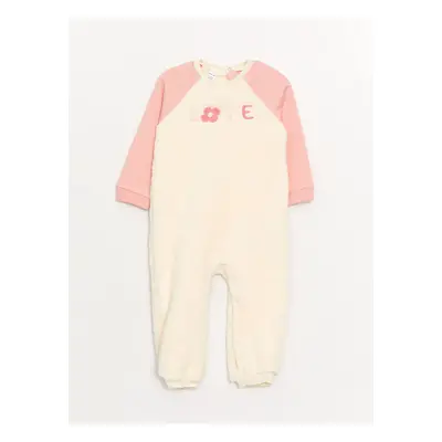 LC Waikiki Lcwk Crew Neck Long Sleeve Plush Baby Girl Jumpsuit