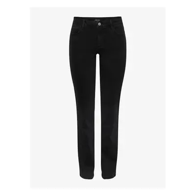 Black Women's Straight Fit Jeans Pieces Kesia - Women