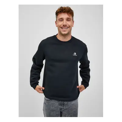 Black Mens Sweatshirt Converse - Men