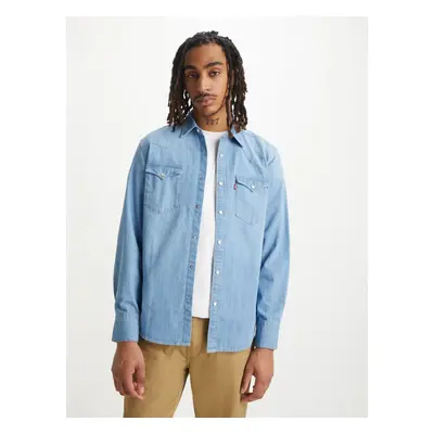 Levi&#39;s Light Blue Mens Denim Shirt Levi&#39;s® Barstow Western Standard - Men