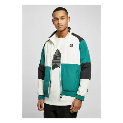 Starter Color Block Retro Jacket pale white/dark fresh green/black